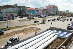 Мебельный центр «Москва», вид на ул. Сергеева
