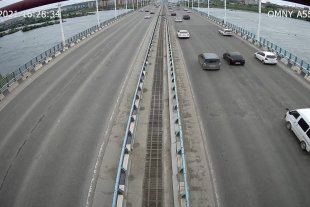 г.Иркутск, Академический мост, в сторону Университетского
