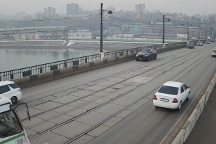 г.Иркутск, Глазковский мост, в сторону Джамбула