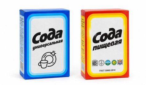 Привычная пачка пищевой соды станет синей