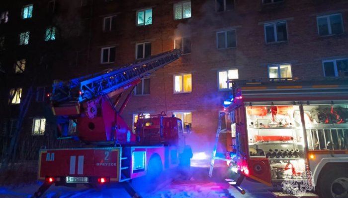 В общежитии Иркутска произошел пожар