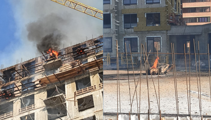 Пожар на Улан-Баторской в Иркутске потушен