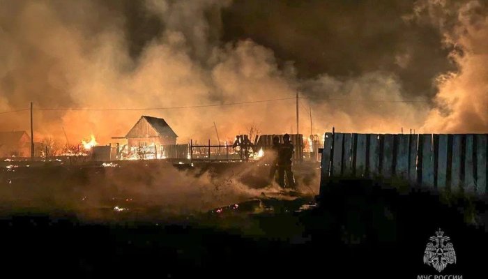 Вблизи Улан-Удэ произошел пожар на 10 тысячах квадратных метров