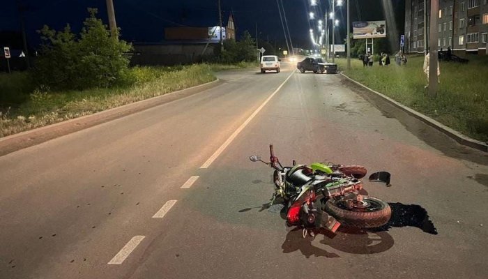 Подросток на байке попал в аварию в Нижнеудинске
