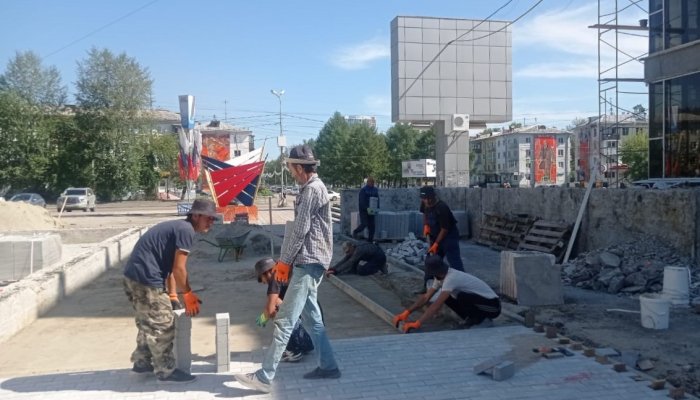 Общественные территории благоустраивают в Ангарском городском округе