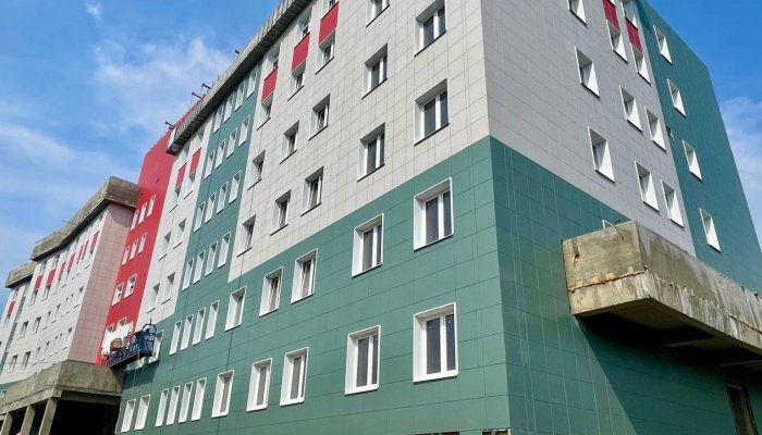 В детской поликлинике № 10 в Иркутске завершены фасадные работы
