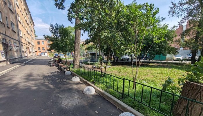 Благоустройство 14 дворов завершено в Иркутске