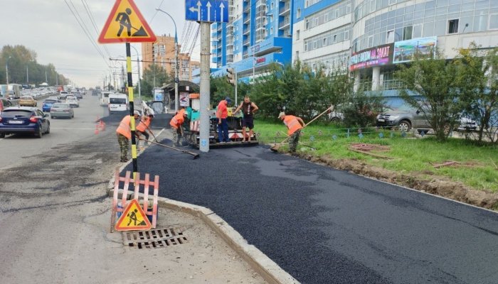 На 70% выполнен ремонт 11 участков дорог в Иркутске