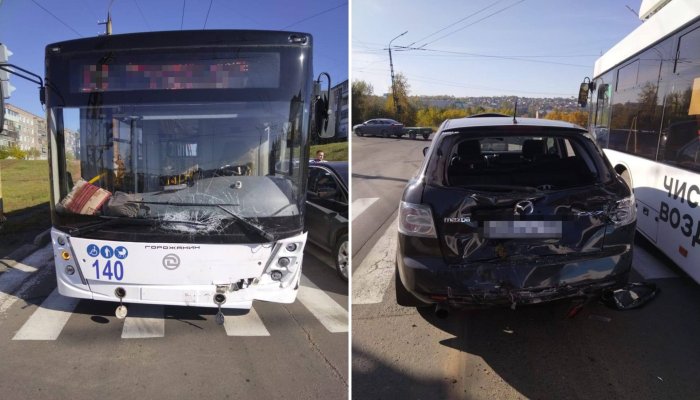 ДТП с участием троллейбуса и авто случилось в Братске