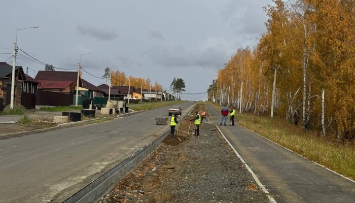 В мкр Березовая роща Тулуна до конца октября завершат строительство уличной дорожной сети