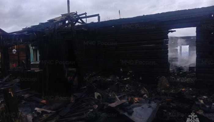 Жилой дом сгорел в Казачинско-Ленском районе