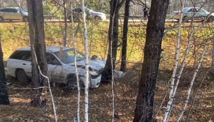 В Иркутском районе погиб водитель, врезавшись в дерево