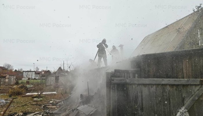 Два садовых дома сгорели в Братске