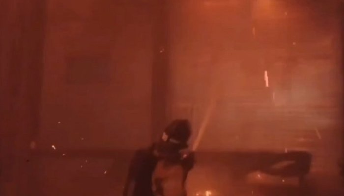 В Черемхово пожарные тушат крупный пожар