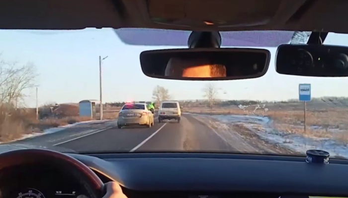 В Приангарье пьяный угонщик устроил погоню с полицией (Видео)