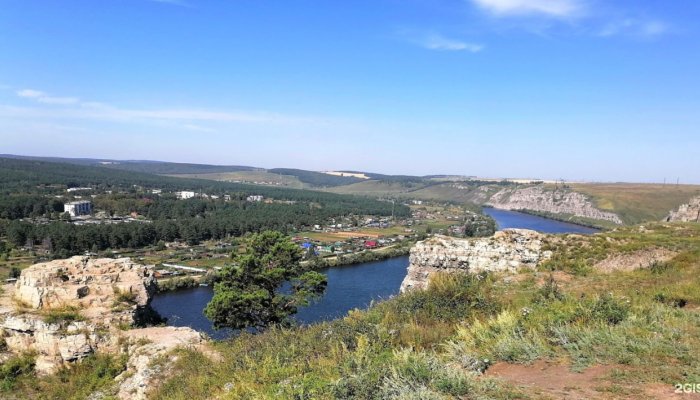 Белые скалы в Усольском районе