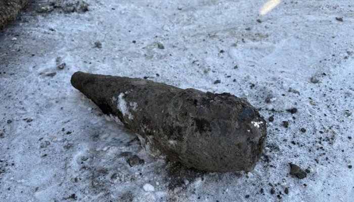 В центре Иркутска рабочие нашли мину