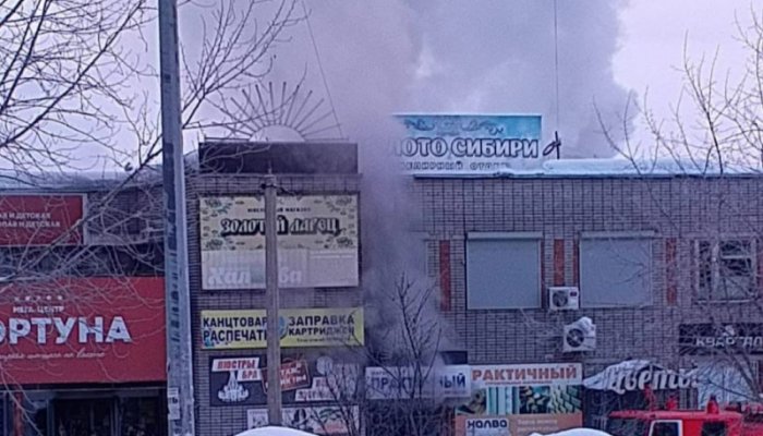 Торговый павильон горел в Железногорске-Илимском