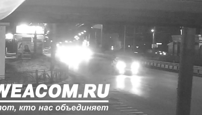 Еще одна  камера Виаком зафиксировала момент смертельного ДТП в Октябрьском районе Иркутска (Видео)