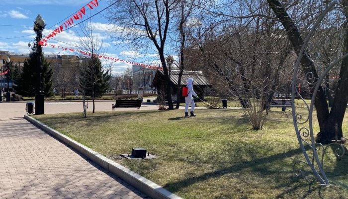 В Иркутске проводится противоклещевая обработка общественных территорий
