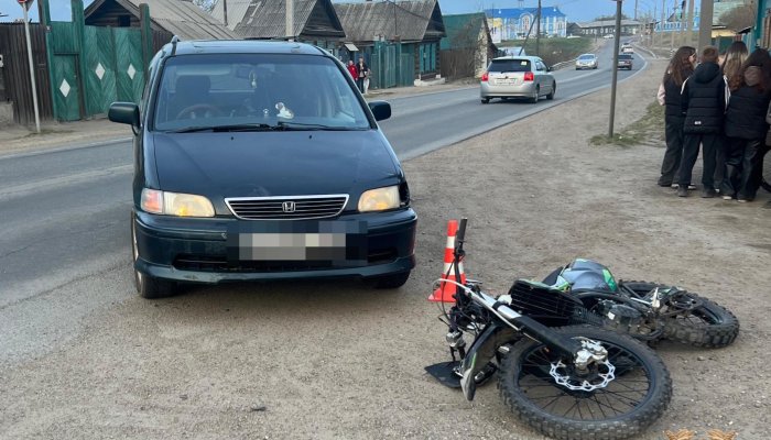 За сутки в Приангарье в ДТП пострадали два несовершеннолетних мотоциклиста (Видео)