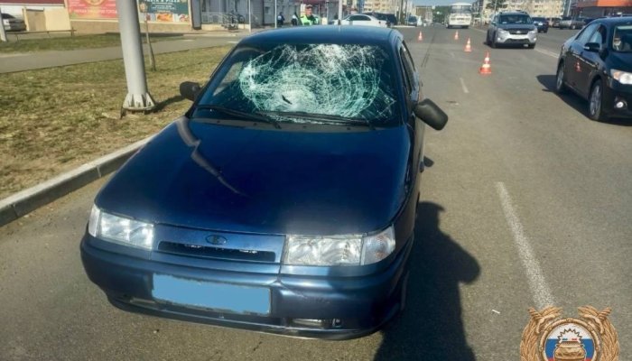В Саянске водитель «Лады» сбил дворника (Видео)