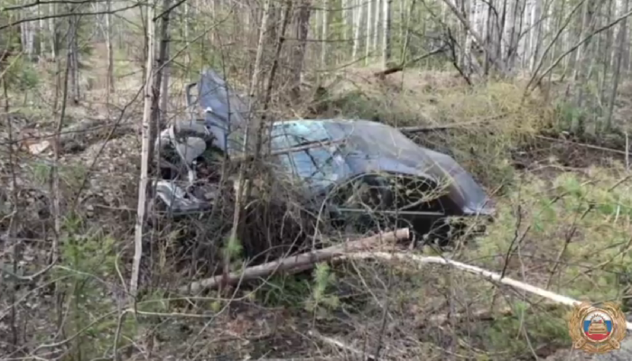 В Братске водитель легковушки погиб, съехав в кювет (Видео)