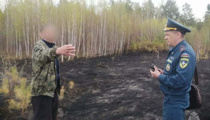 В Зиминском районе мужчина устроил лесной пожар, сжигая сухую траву