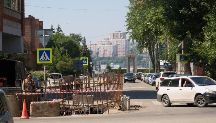 В Иркутске начался ремонт улицы Российской