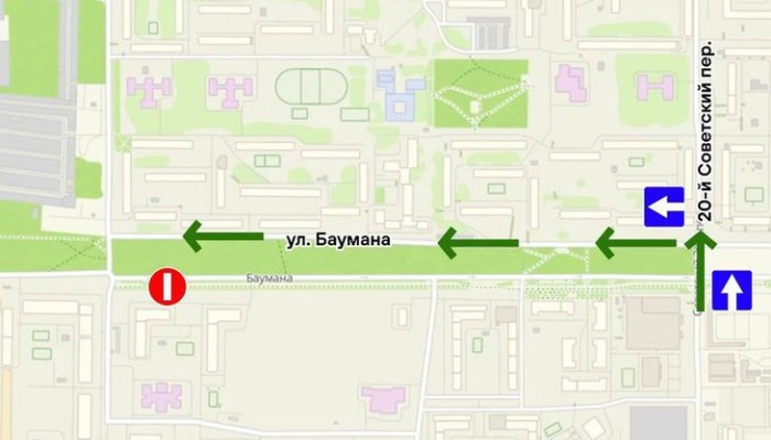 В Иркутске на участке улицы Баумана организуют одностороннее движение транспорта