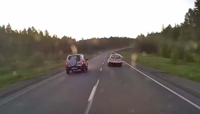Полиция задержала угонщика, выстрелив по колёсам в Нижнеилимском районе (Видео)