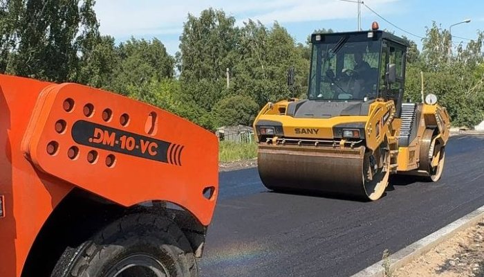На Батарейной в Иркутске началось асфальтирование мостового сооружения