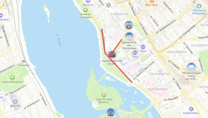27 июля в центре Иркутска ограничат движение из-за празднования Дня ВМФ