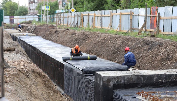 На Баррикад в Иркутске завершено строительство ключевого участка теплового луча