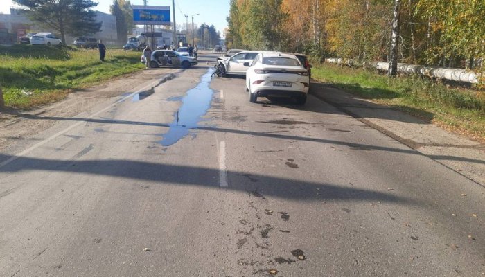 Два человека пострадали в массовом ДТП в Ангарске (Видео)