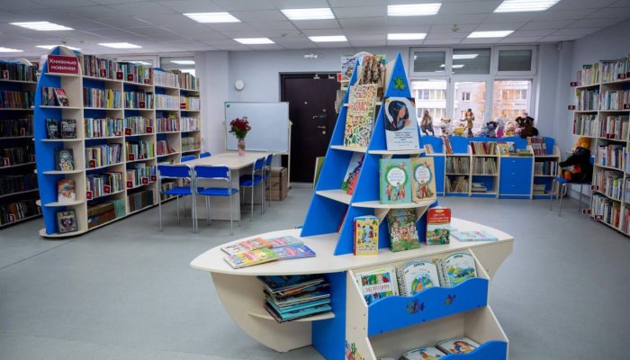 В микрорайоне Ново-Ленино после обновления открылась детская библиотека «Алые паруса»