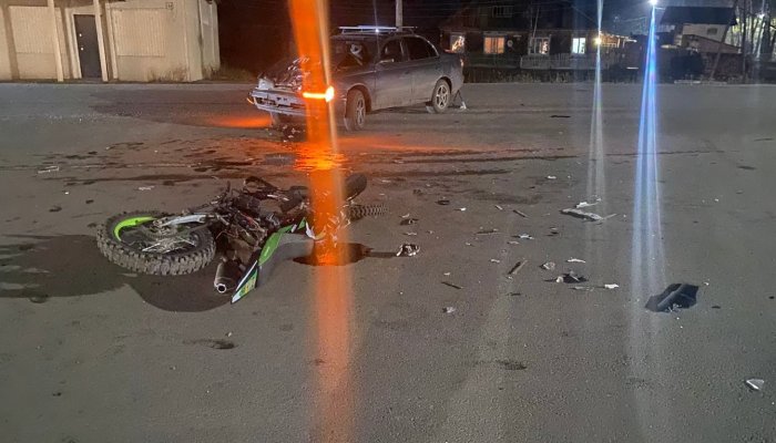 В Приангарье за сутки трое подростков на мотоциклах попали в ДТП (Видео)