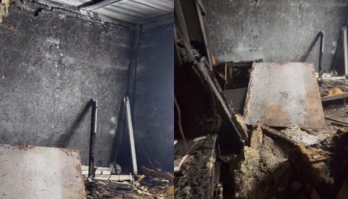 Нужна помощь: В Хомутово многодетная мать лишилась дома из-за пожара