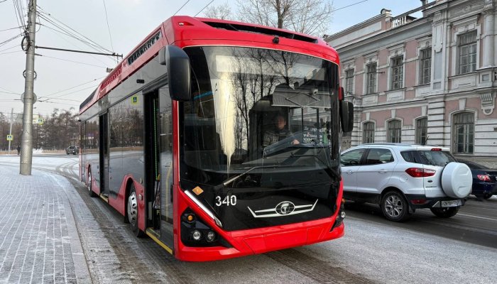 Новый троллейбус вышел на линию в Иркутске