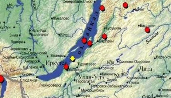 В акватории Байкала произошло землетрясение