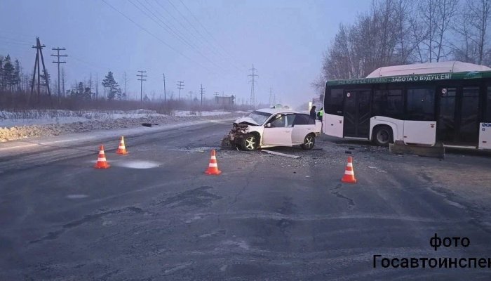 В Братске при столкновении с автобусом погиб водитель Honda Civic (Видео)