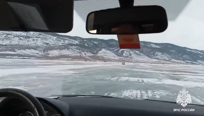 На Байкале начали штрафовать за выезд на лед (Видео)