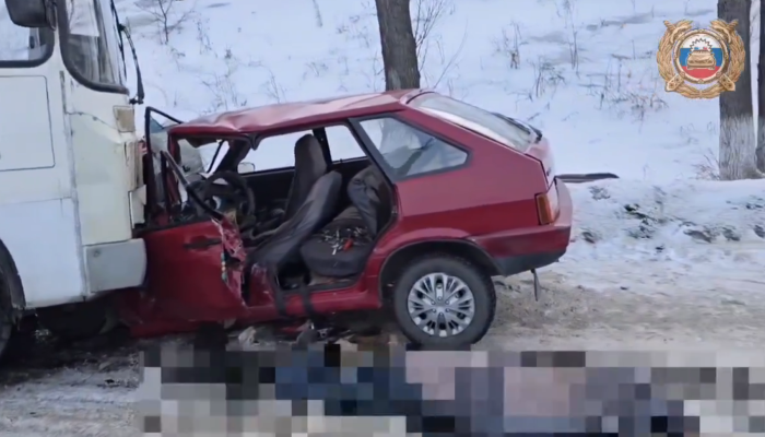 В Тулуне произошло смертельное ДТП с автобусом (Видео)