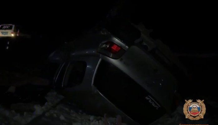 В Черемховском районе водитель Toyota Vitz погиб в результате опрокидывания автомобиля