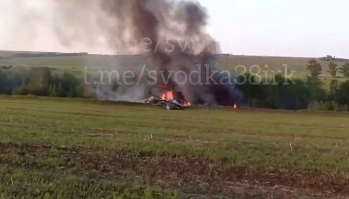 Экипаж воздушного судна, потерпевшего крушение в Боханском районе, успел воспользоваться катапультированием (Видео)