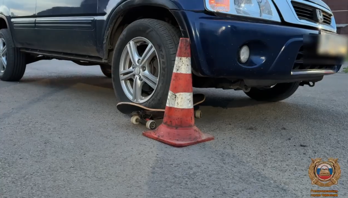 В Черемхово девочка на скейте попала под колеса машины