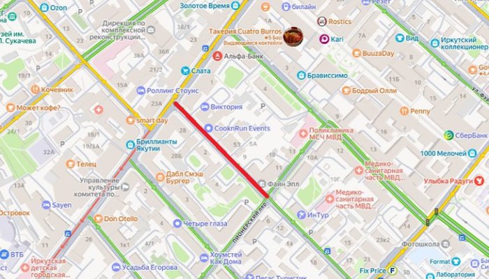 В Иркутске ограничат движение по улице Богдана Хмельницкого на два дня