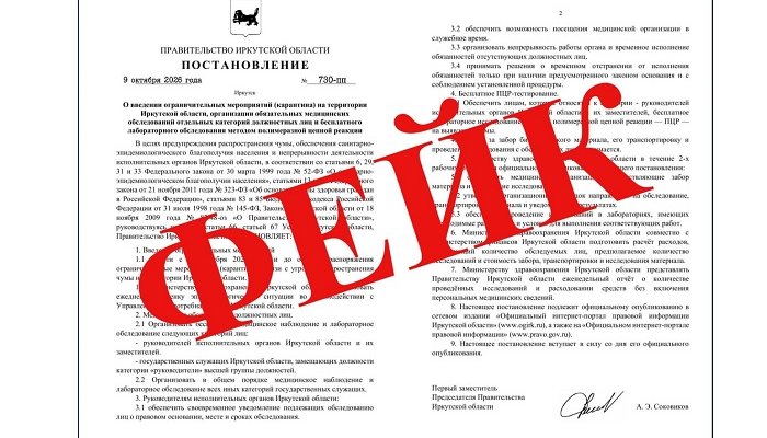 Власти Приангарья опровергли фейк о карантине из-за чумы