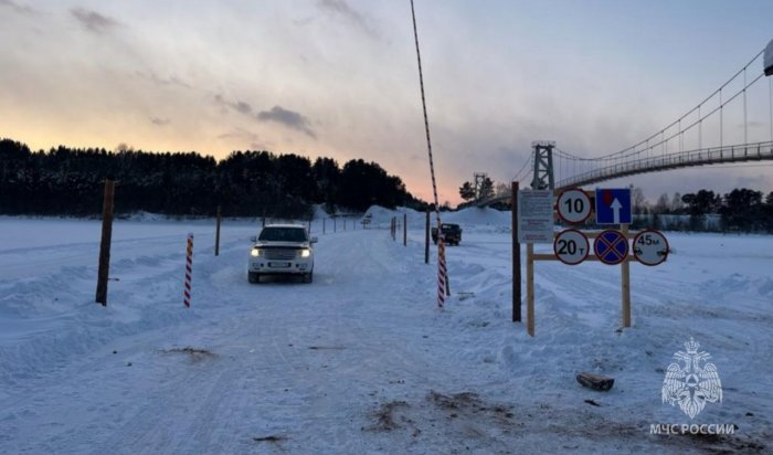 В Приангарье действуют 32 ледовые переправы