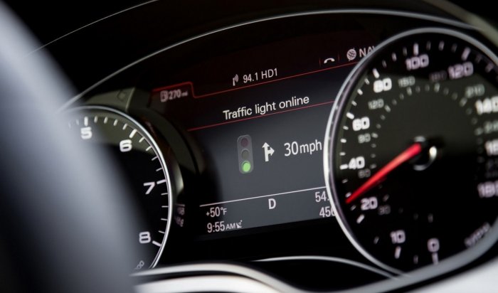 Audi разработала дистанционную систему распознавания светофорных сигналов